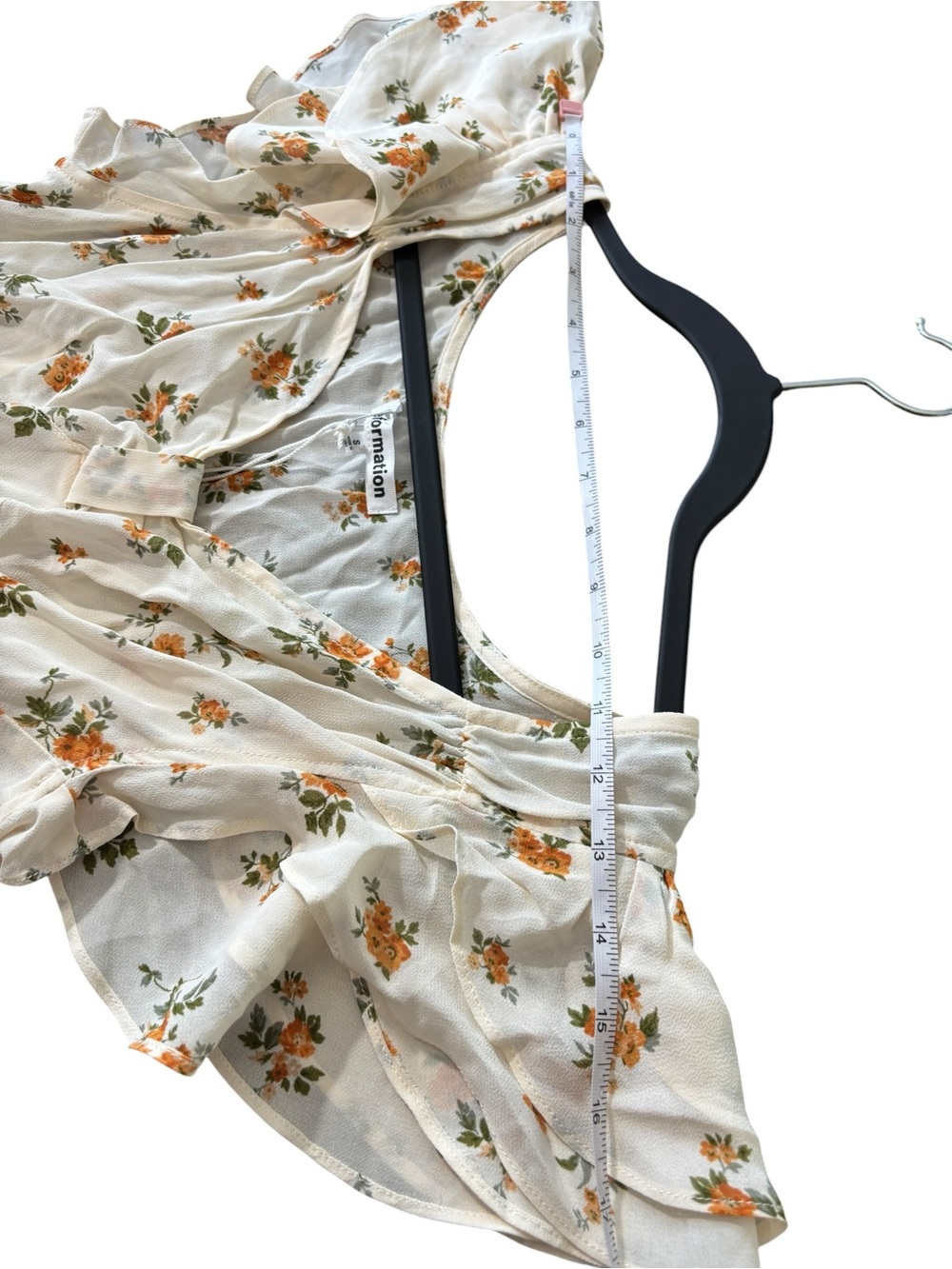NWT Reformation Lisola Maxi Floral Dress in Sz S Nicola Cream - Picture 14 of 16